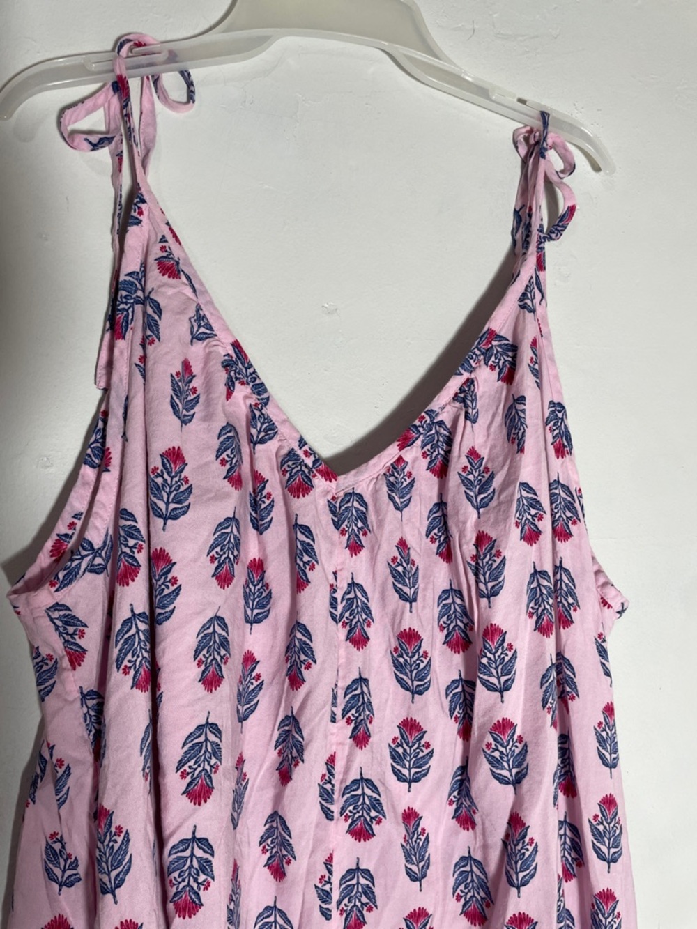 OLD Navy Sleeveless Tie-Shoulder Block Print Swing Mini Dress XXL - Picture 11 of 13